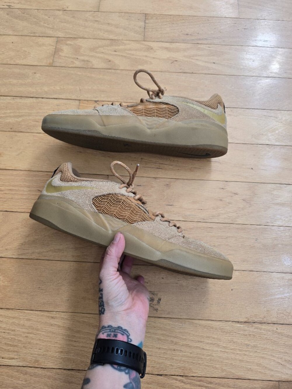 Nike | SB Ishod Wair 'Wheat' monochrome skater sneakers | MENS 12